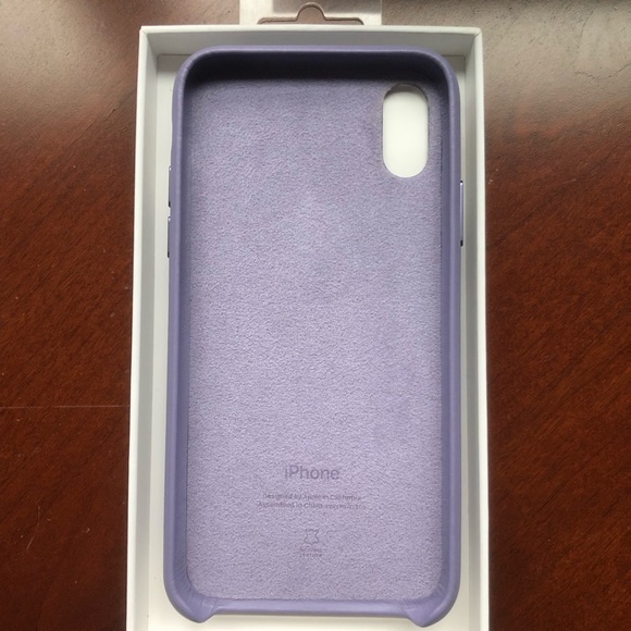 Apple IPhone X or XS Leather Case in Lilac - Picture 5 of 5